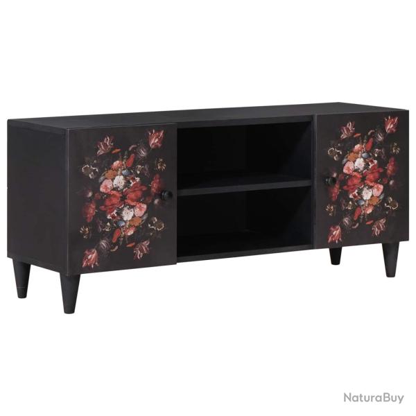 Armoire de rangement avec porte int�rieure 105 x 33,5 x 46 cm en bois de manguier massif multicolor