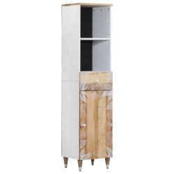 Armoire de salle de bain moderne espaces de rangement 38 x 33,5 x 160 cm en bois massif de manguier