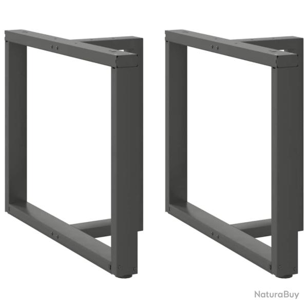 Lot de 2 pieds de table � manger en T 100 x 35 x 73 cm avec niveauurs r�glables design moderne en a