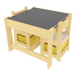 Ensemble table et chaises pour enfants avec 2 bo&icirc;tes de rangement 03_0008774