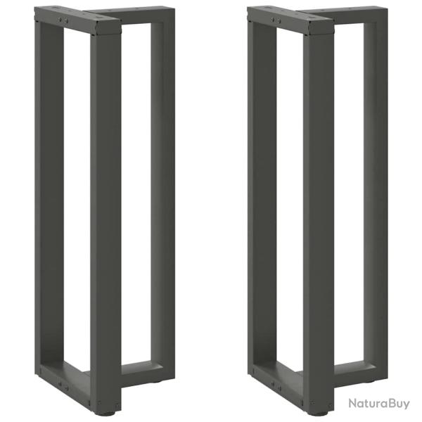 Lot de 2 pieds de table de bar en forme de T 50 x 35 x 110 cm avec niveleurs r�glables design moder