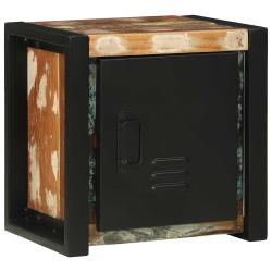 Armoire de salle de bain moderne rectangulaire avec &eacute;tag&egrave;re pratique 40 x 30 x 40 cm en bois recycl