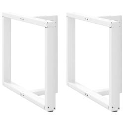 Lot de 2 pieds de table en T pour table &agrave; manger 90 x 35 x 73 cm avec niveleurs r&eacute;glables design mo