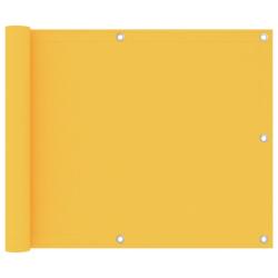 &Eacute;cran de balcon brise pare vue protection confidentialit&eacute; 75 x 600 cm tissu oxford jaune 02_0010198