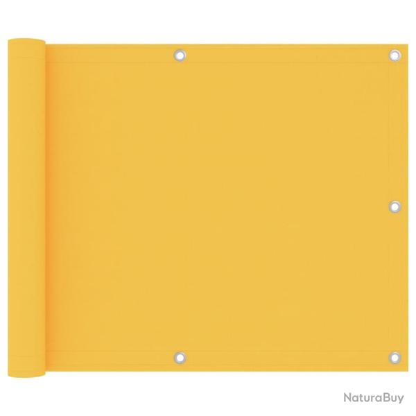 �cran de balcon brise pare vue protection confidentialit� 75 x 600 cm tissu oxford jaune 02_0010198