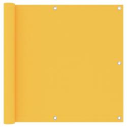 &Eacute;cran de balcon brise pare vue protection confidentialit&eacute; 90 x 600 cm tissu oxford jaune 02_0010206
