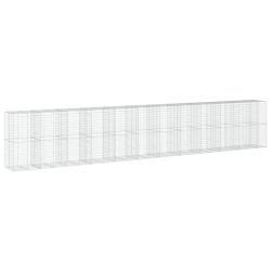 Panier gabion cl&ocirc;ture cage mur de sout&egrave;nement avec couvercle 1150 x 100 x 200 cm fer galvanis&eacute; Arge