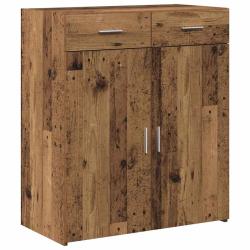 Armoire de rangement rectangulaire moderne 80 x 42 x 93 cm grand espace pratique style &eacute;pur&eacute; en boi