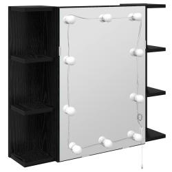 Armoire miroir murale moderne rectangulaire 70 x 16,5 x 60 cm avec &eacute;tag&egrave;res d&eacute;co salle de bain en b