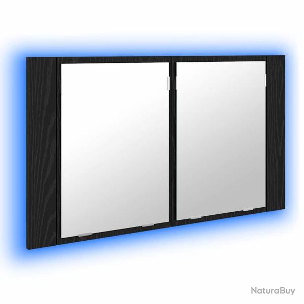 Armoire miroir de salle de bain murale moderne avec �tag�res 80 x 12 x 45 cm en bois d'ing�nierie c