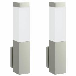 Lot de 2 appliques murales modernes pour jardin 10.5 x 6 x 33 cm &eacute;claire efficacement ext&eacute;rieur en