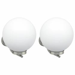 Lot de 2 appliques murales ext&eacute;rieures modernes 29 x 25 x 33 cm &eacute;clairage design durable en acier i