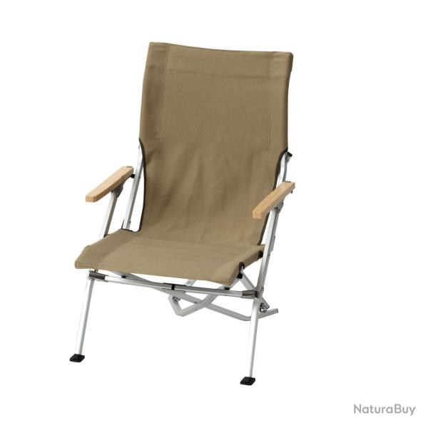 Fauteuil bas Snow Peak Low Beach Chair - Marron