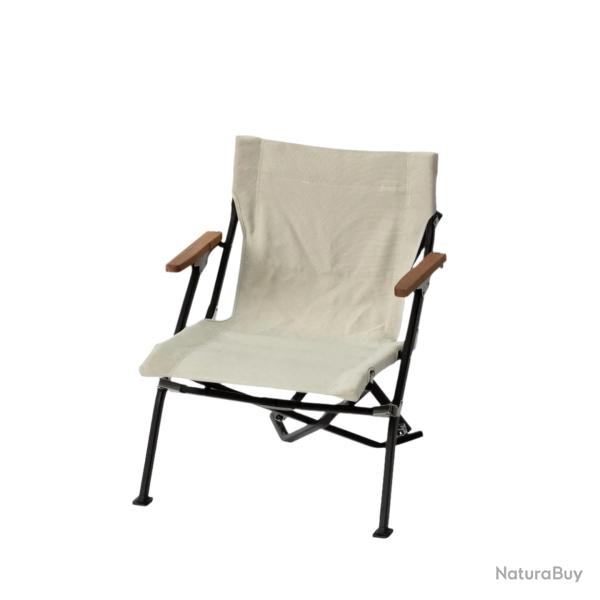 Fauteuil bas Snow Peak Luxury Low Beach Chair - Ivoire