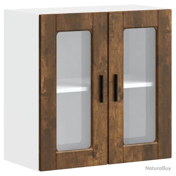Armoire murale de cuisine optimis�e design moderne 60 x 31 x 60 cm en bois ch�ne fum� 02_0050427