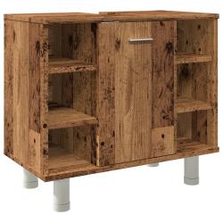 Armoire de salle de bain moderne 60 x 32 x 54 cm avec rangement pratique et design &eacute;pur&eacute; en bois d'