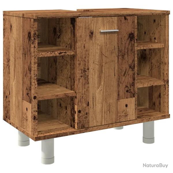 Armoire de salle de bain moderne 60 x 32 x 54 cm avec rangement pratique et design �pur� en bois d'