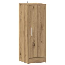 Armoire &agrave; chaussures vintage avec porte 32 x 35 x 92 cm rangement &eacute;l&eacute;gant style scandinave en bois