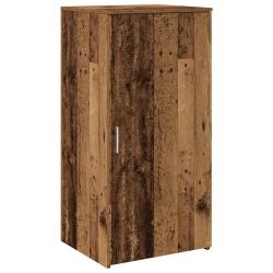 Armoire de rangement compacte bureau 50 x 45 x 103 cm solution polyvalente en bois d'ing&eacute;nierie vie