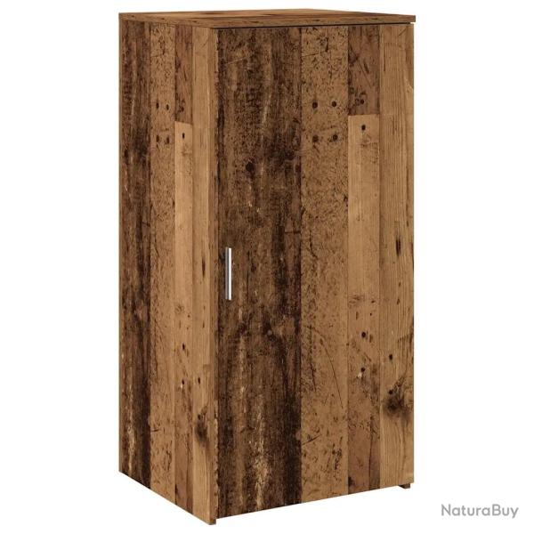 Armoire de rangement compacte bureau 50 x 45 x 103 cm solution polyvalente en bois d'ing�nierie vie