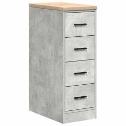 Armoire de rangement de garage gris b&eacute;ton 30 x 51 x 85 cm robuste et durable en bois pin 02_0051380