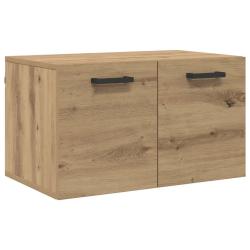 Armoire murale moderne 60 x 36,5 x 35 cm avec porte &agrave; charni&egrave;res style minimaliste en bois d'ing&eacute;ni
