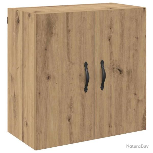 Armoire murale moderne rangement mural 60 x 31 x 60 cm design �pur� en bois d'ing�nierie ch�ne arti