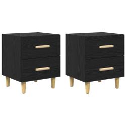 Armoire de lit avec tiroirs pour rangement moderne compact 40 x 35 x 47 cm en bois d'ing&eacute;nierie ch&ecirc;