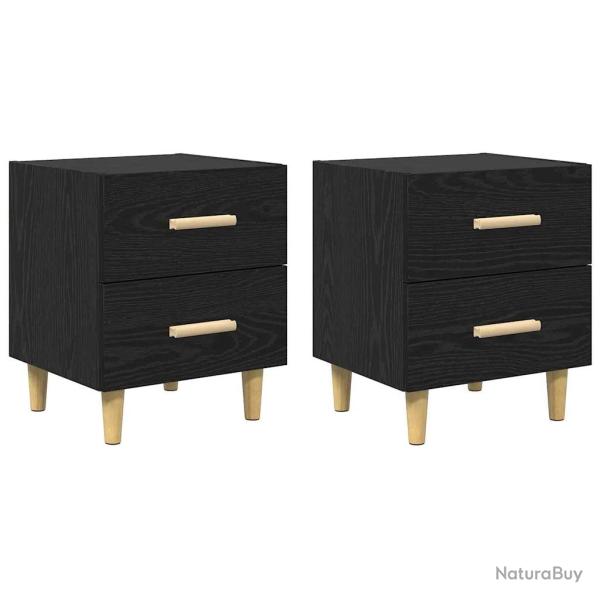 Armoire de lit avec tiroirs pour rangement moderne compact 40 x 35 x 47 cm en bois d'ing�nierie ch�