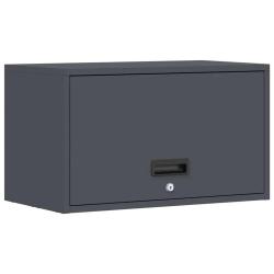 Armoire murale chic moderne garage rangement vertical 60 x 33 x 35 cm en acier anthracite 02_0052855