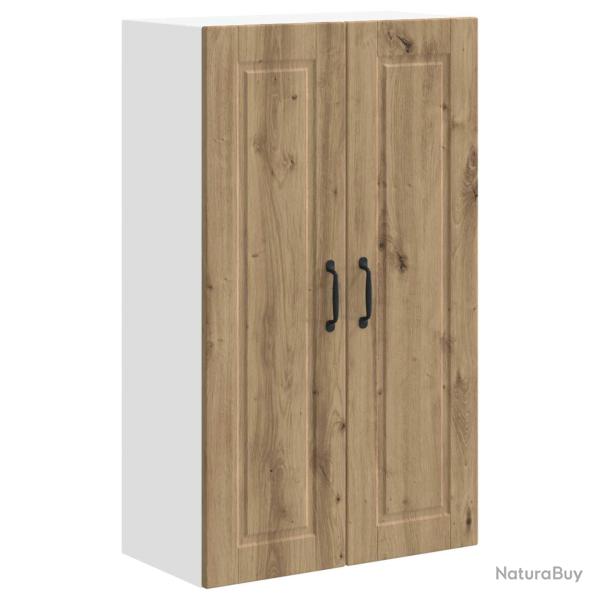 Armoire de cuisine moderne murale rangement pratique 60 x 31 x 100 cm en bois d'ing�nierie ch�ne ar