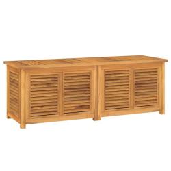 Bo&icirc;te de rangement jardin et sac 150 x 50 x 53 cm bois massif teck 02_0013131