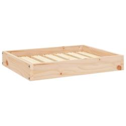Lit pour chien panier canap&eacute; confortable 61,5 x 49 x 9 cm bois de pin solide marron 02_0042742