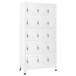Armoire &agrave; casiers moderne 90 x 40 x 180 cm avec portes verrouillables bureau salle de classe en aci