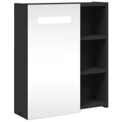 Armoire de salle de bain &agrave; miroir LED murale 45 x 13 x 52 cm avec &eacute;clairage pratique et design &eacute;pur