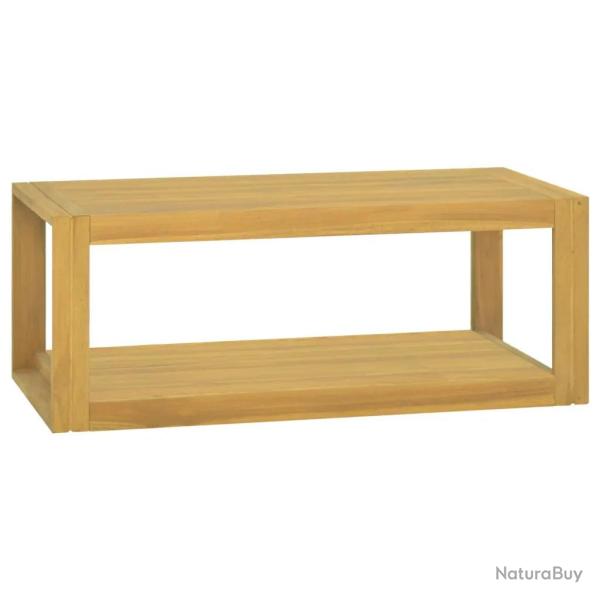Armoire murale salle de bain rangement bois design �l�gant 90 x 45 x 35 cm en teck naturel 02_00469