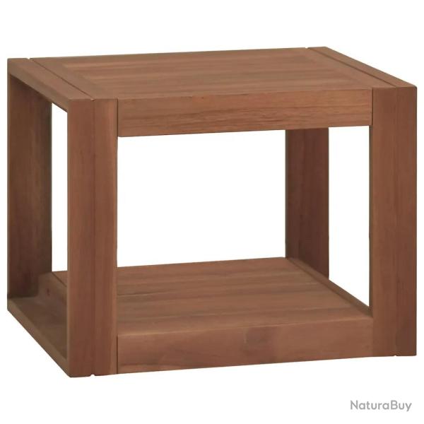 Armoire murale de salle de bain 45 x 45 x 35 cm rangement spacieux design �l�gant en bois teck 02_0