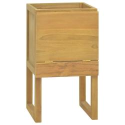 Armoire de salle de bain rangement &eacute;l&eacute;gant 41 x 40 x 75 cm en bois de teck naturel 02_0046966