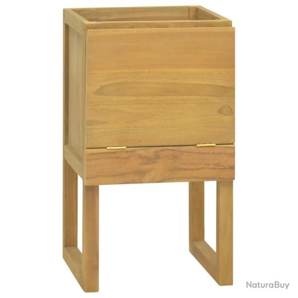 Armoire de salle de bain rangement �l�gant 41 x 40 x 75 cm en bois de teck naturel 02_0046966