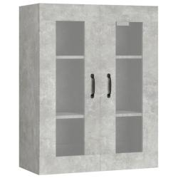 Armoire murale suspendue pratique rangement design moderne 69 x 34 x 90 cm en bois gris b&eacute;ton 02_00