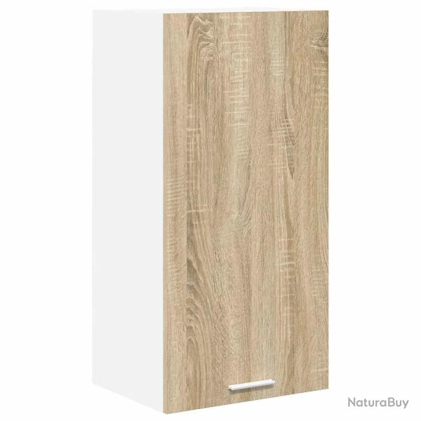 Armoire suspendue moderne avec grand espace de rangement 40 x 31 x 80 cm en bois d'ing�nierie blanc