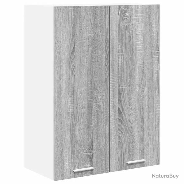 Armoire suspendue moderne espace de rangement 60 x 31 x 80 cm en bois d'ing�nierie gris sonoma 02_0