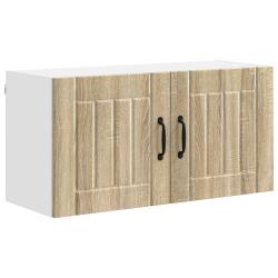 Armoire de cuisine moderne fonctionnelle rangement pratique int&eacute;rieur 80 x 31 x 40 cm en bois d'ing
