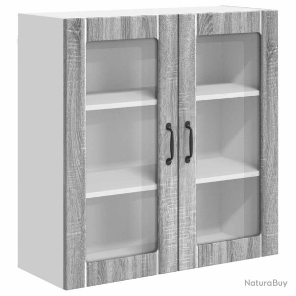 Armoire de cuisine moderne fonctionnelle rangement pratique 80 x 31 x 80 cm en bois d'ing�nierie gr