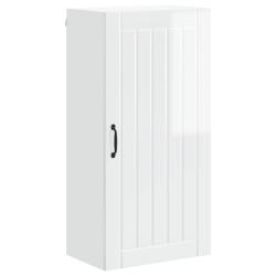 Armoire de cuisine rectangulaire rangement pratique 50 x 31 x 100 cm en bois d'ing&eacute;nierie blanc bri