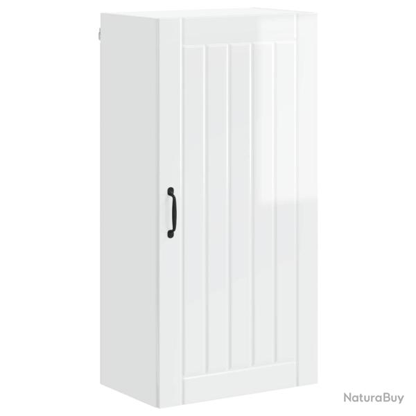 Armoire de cuisine rectangulaire rangement pratique 50 x 31 x 100 cm en bois d'ing�nierie blanc bri