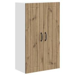 Armoire de cuisine moderne fonctionnelle rangement 60 x 31 x 100 cm en bois d'ing&eacute;nierie ch&ecirc;ne arti