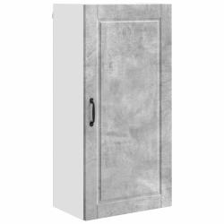 Armoire de cuisine murale moderne rangement pratique 50 x 31 x 100 cm en bois d'ing&eacute;nierie gris b&eacute;t