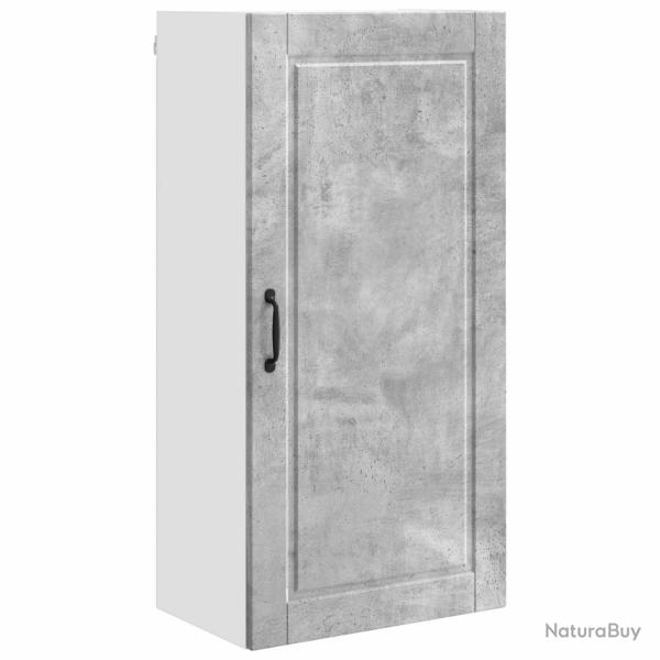 Armoire de cuisine murale moderne rangement pratique 50 x 31 x 100 cm en bois d'ing�nierie gris b�t