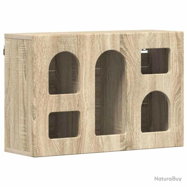 Armoire suspendue moderne design �pur� rangement multifonctionnel 60 x 20 x 40 cm en bois d'ing�nie